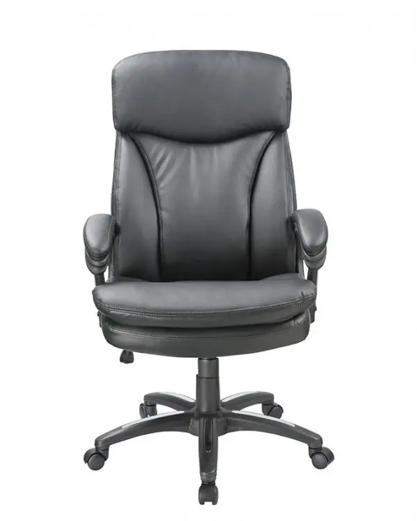 Executive High Back Leather Plus Office Chair, Gas Lift, Swivel Tilt, Lock - Image 3