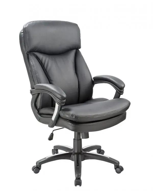 Executive High Back Leather Plus Office Chair, Gas Lift, Swivel Tilt, Lock - Image 2