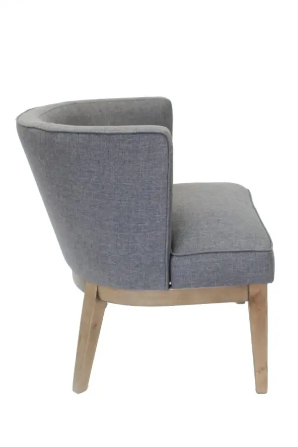 Guest Chair with Modern Walnut Wood Frame Select Upholstery - Image 4