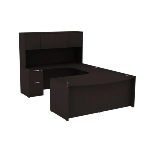 U Shaped Desk Espresso