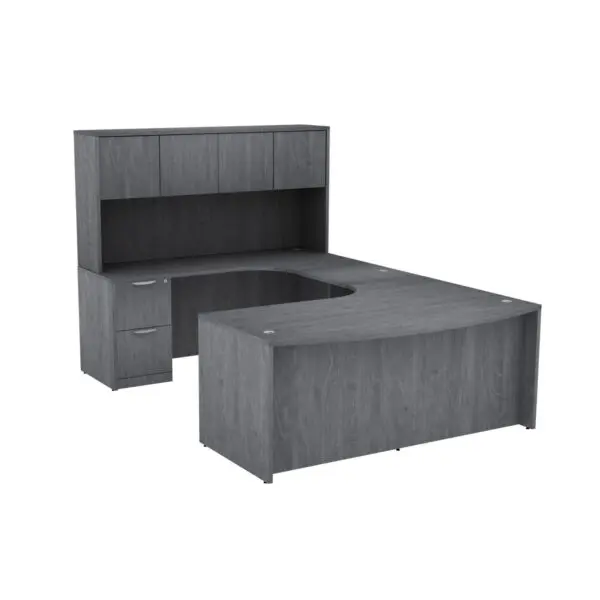 U Shaped Desk Gray