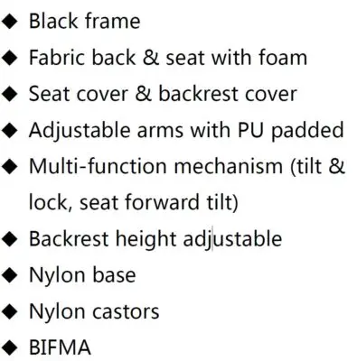 economy office chair description