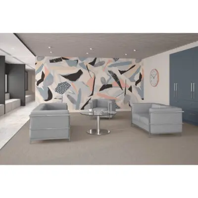 madison series gray reception seating mockup
