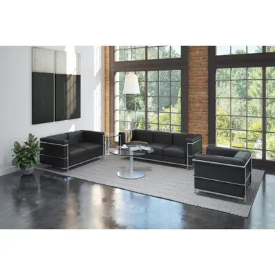 madison series black mockup reception seating