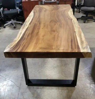 Live edge conference table