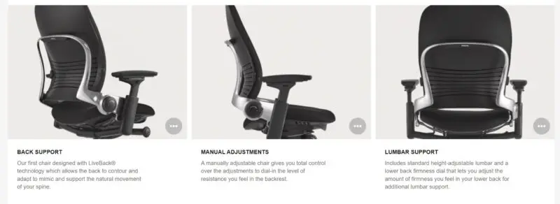 steelcase leap v2 functions