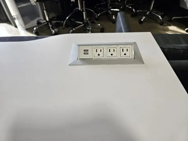 krueger international sit stand desk power grommet