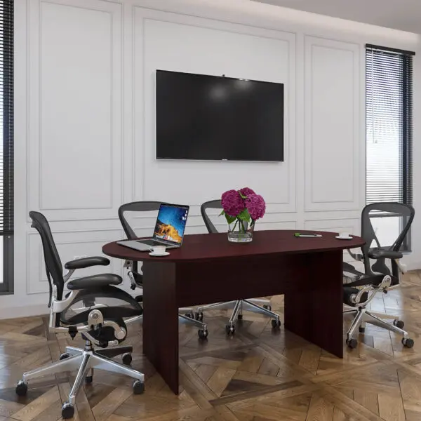 6' Racetrack Conference Table - Image 5