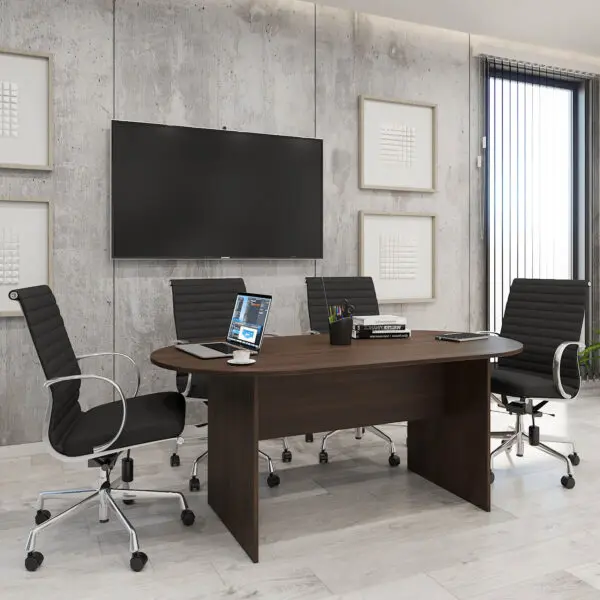 6' Racetrack Conference Table - Image 3