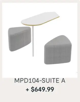 2 person office phone booth suite a