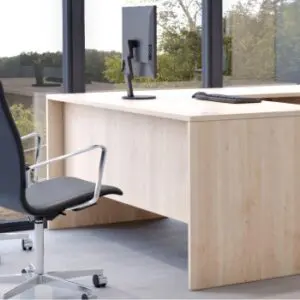 JAX 72"x72" L-Shaped Commercial Grade Single Hanging Pedestal Desk