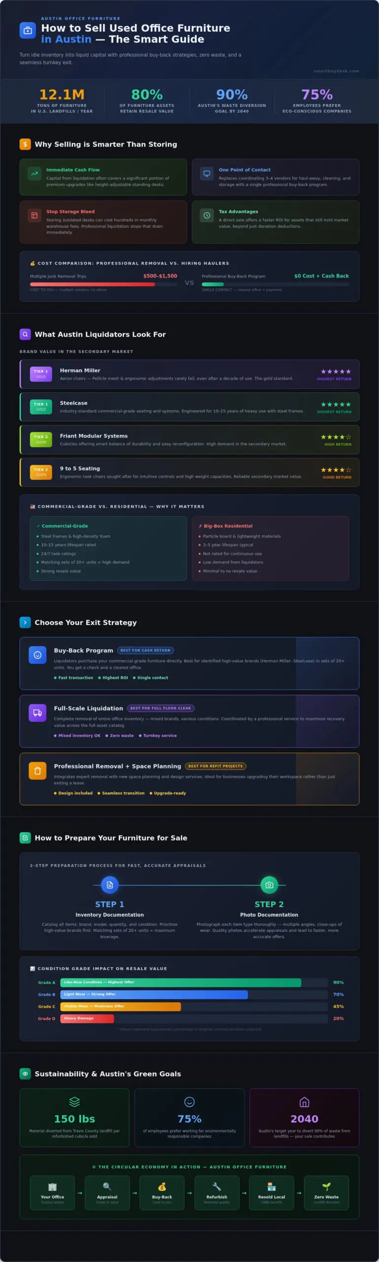 How to Sell Used Office Furniture in Austin: A Step-by-Step Liquidation Guide (2026)