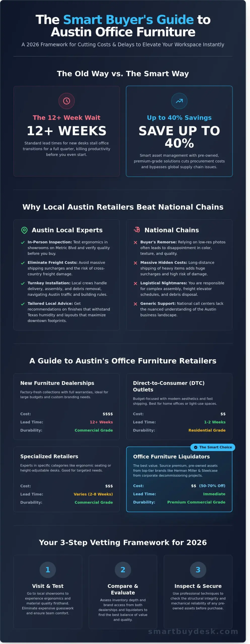 Top Office Furniture Retailers in Austin: 2026 Commercial Buyer’s Guide