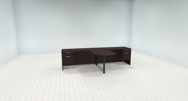 affordable partner desk espresso