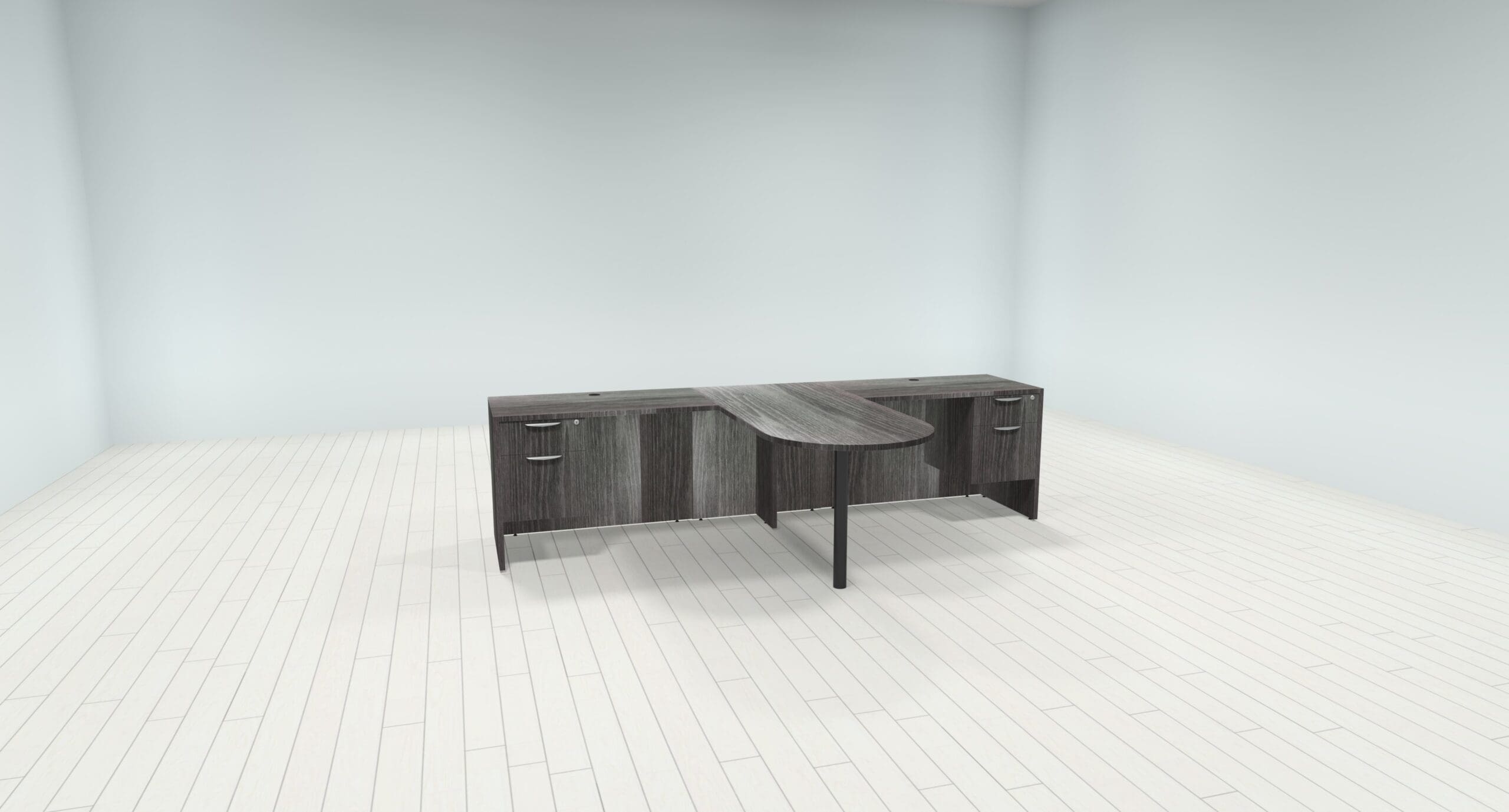affordable partner desk newport gray