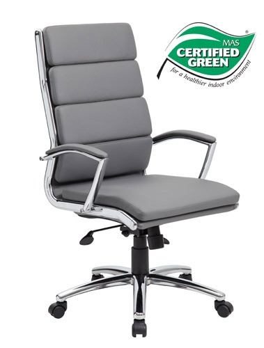 Executive High Back Office Desk Chair Neo Modern Select Gray Or