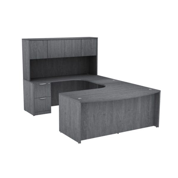 U Shaped Desk Gray