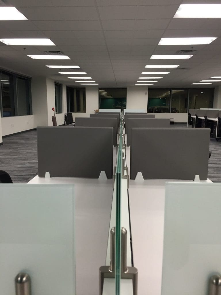 45 Telemarketing Cubicles 60" X 24" Cubicle Desk Smart Buy Office