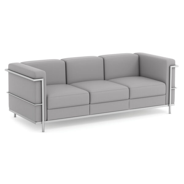 gray sofa reception seating
