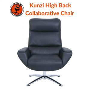 Kunzi High Back Collaborative Chair with Metal Base 1
