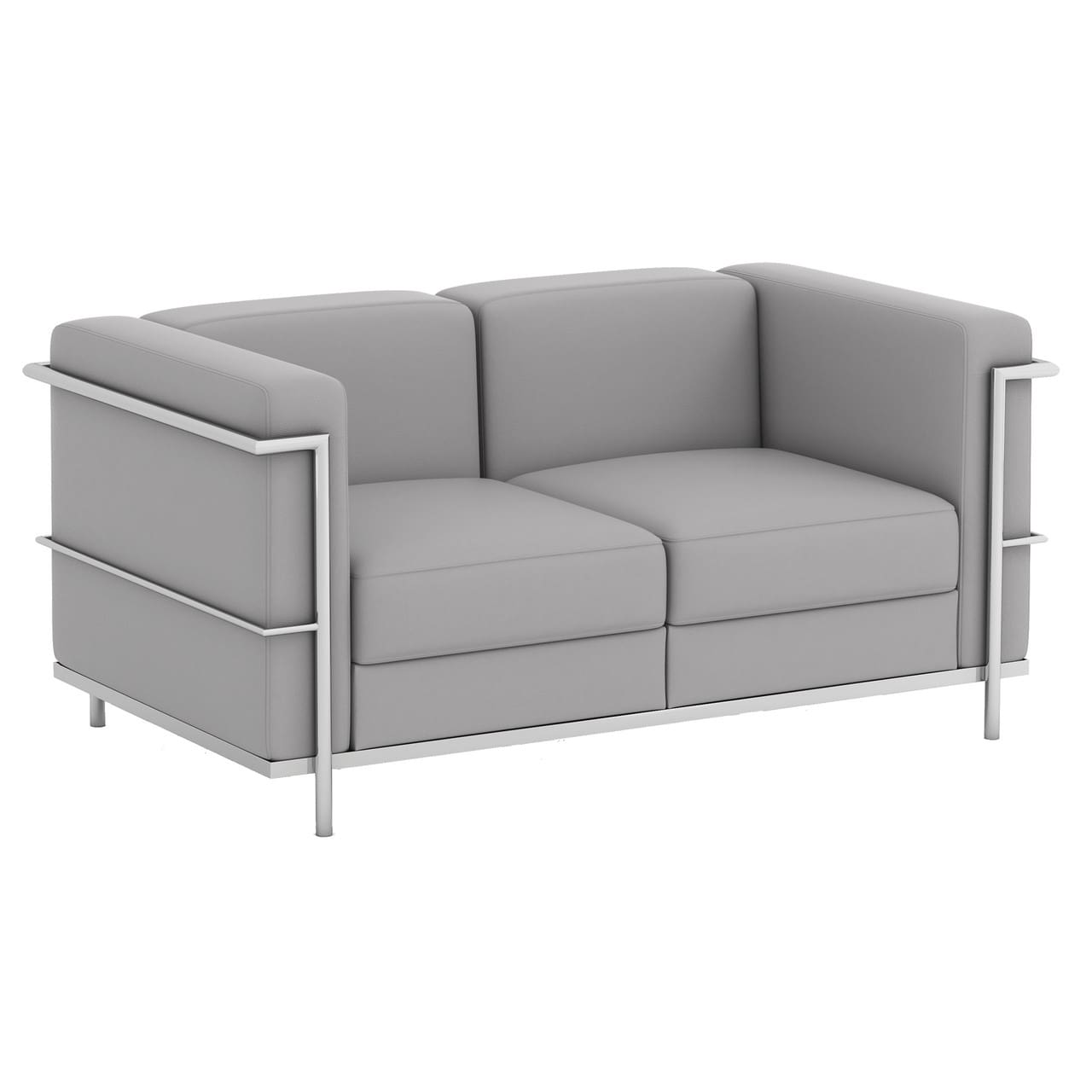 madison series reception seating gray loveseat