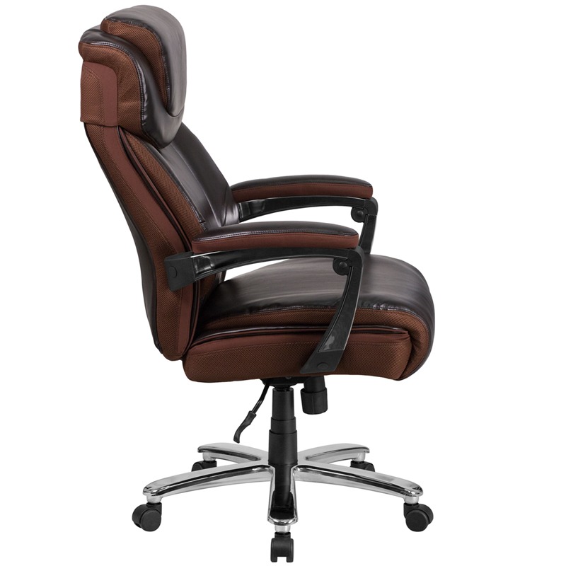 Neo Rustic Big And Tall Executive High Back Office Chair Smart