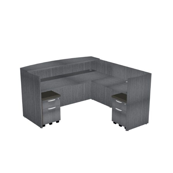 Modern reception desk gray