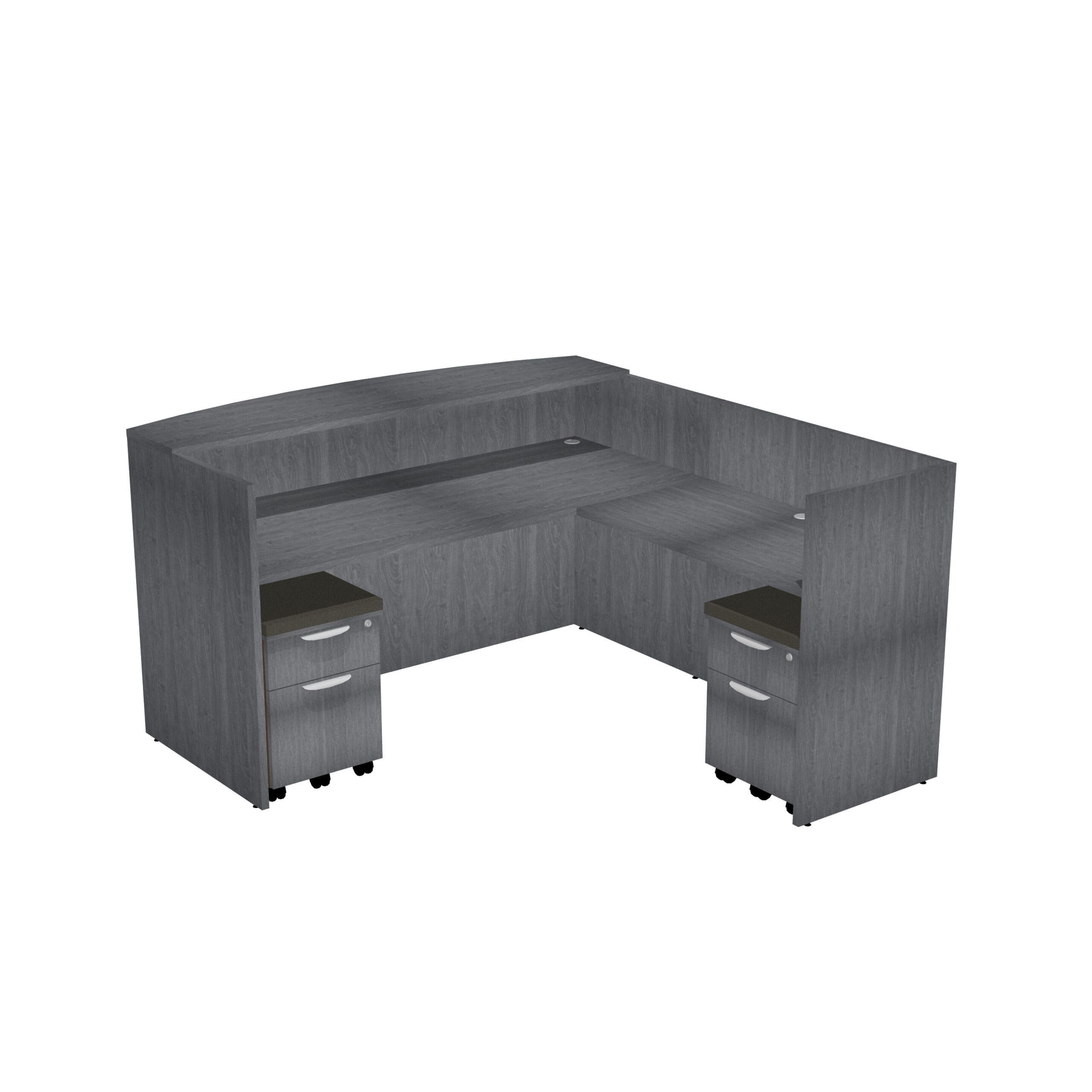Modern reception desk gray
