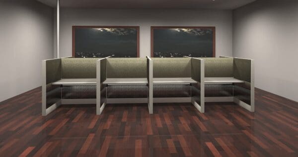8-Person Premium Telemarketing Cubicles (4' x 2' each) - Image 4