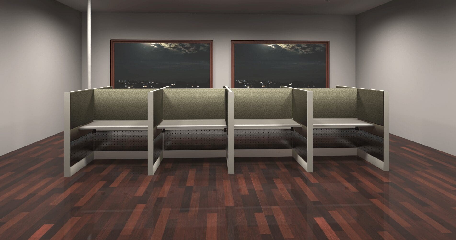 8-Person Premium Telemarketing Cubicles (4' x 2' each) - Image 4