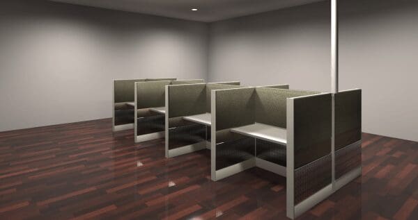8-Person Premium Telemarketing Cubicles (4' x 2' each) - Image 5