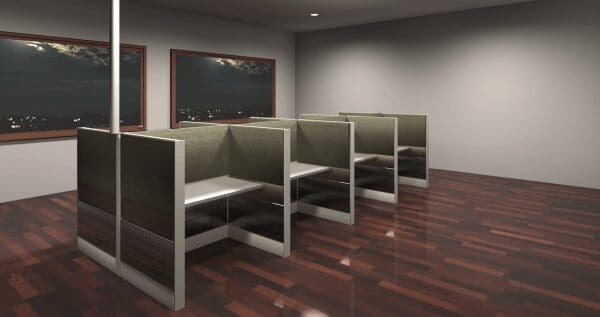 8-Person Premium Telemarketing Cubicles (4' x 2' each) - Image 6