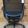 black mesh office chair back