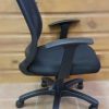black mesh office chair side