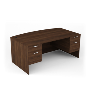 bow front desk 71x 36 sbof walnut