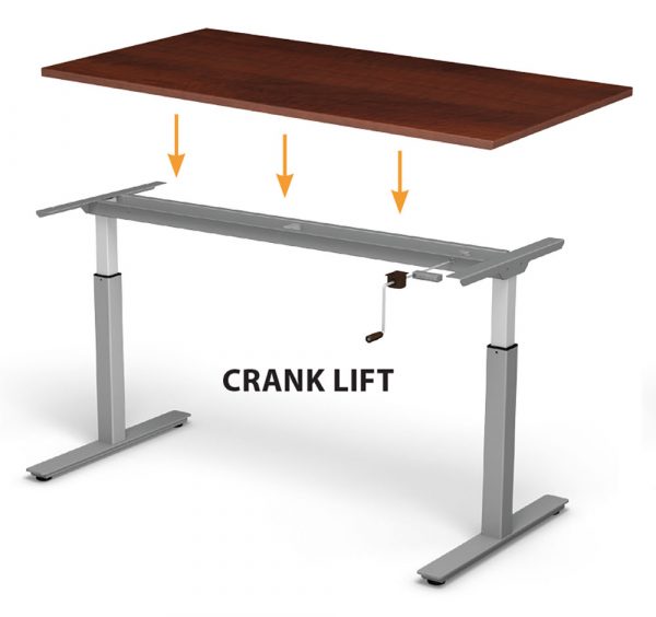 height Adjustable Desk 06B CRANK