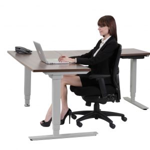height Adjustable L Desk 01