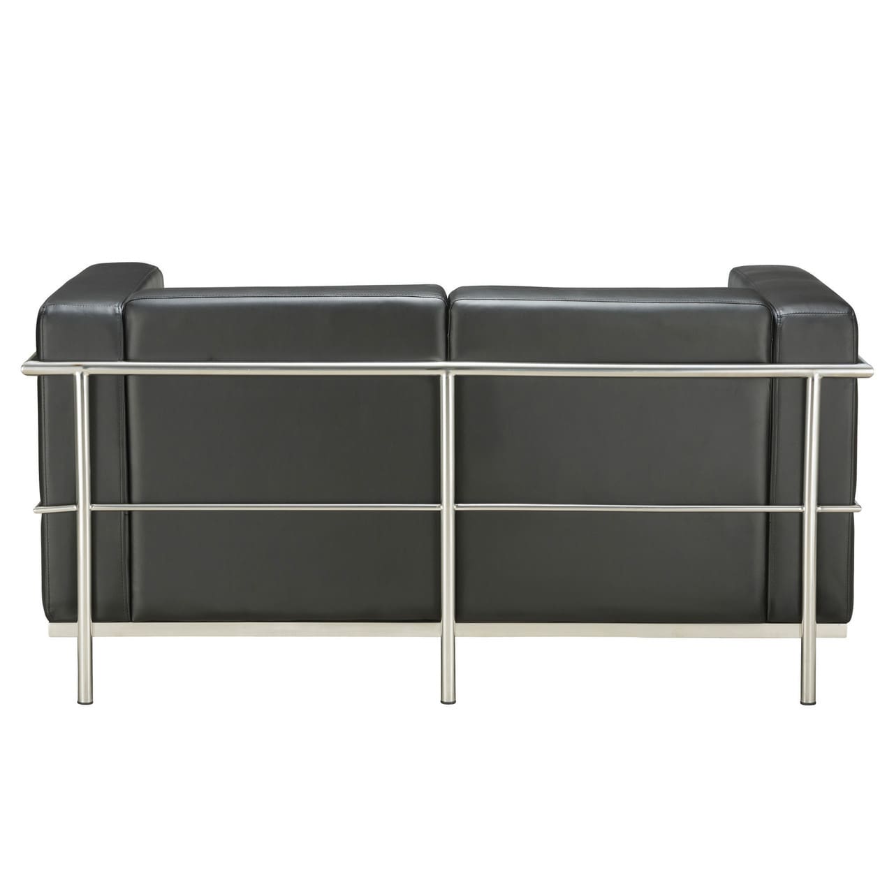 madison series black loveseat reception seating
