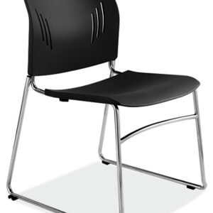 black breakroom chair