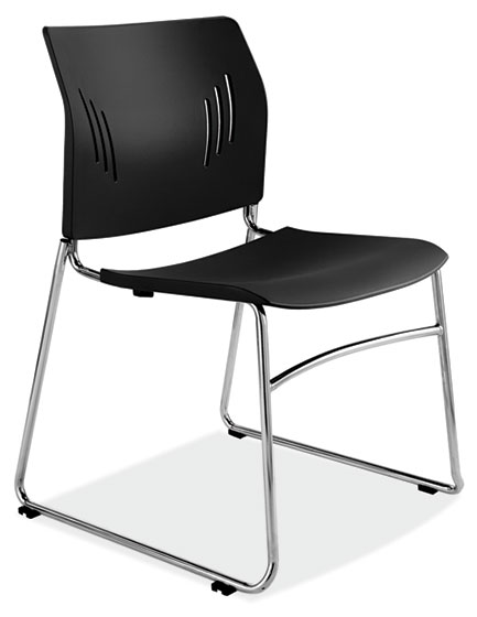 black breakroom chair