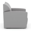 tribeca office lounge chair side view gray