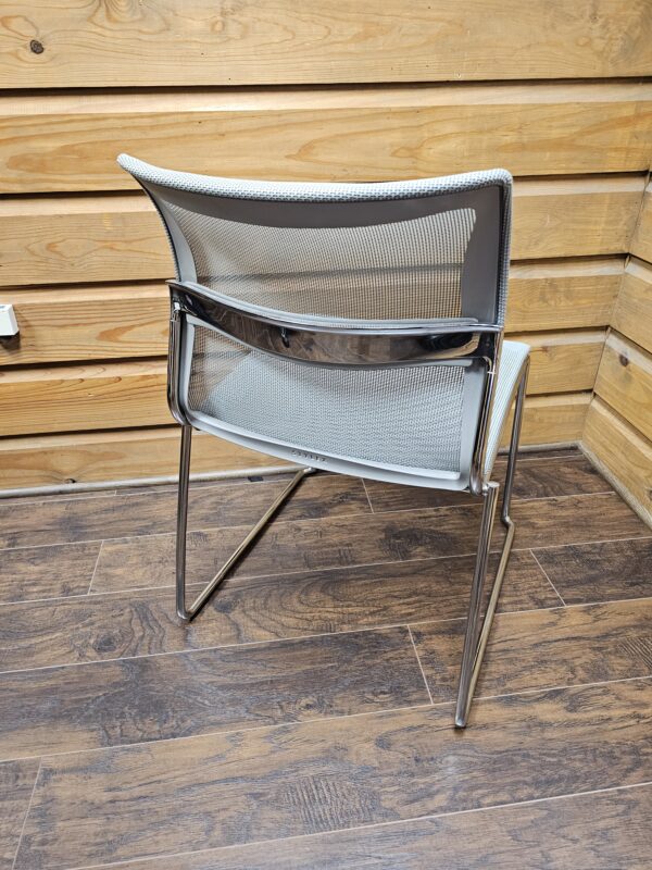 used stylex zephyr mesh stack chair back