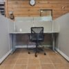 Used 6 x 5 Powered Cubicle 53" high With Adjustable Height Desk