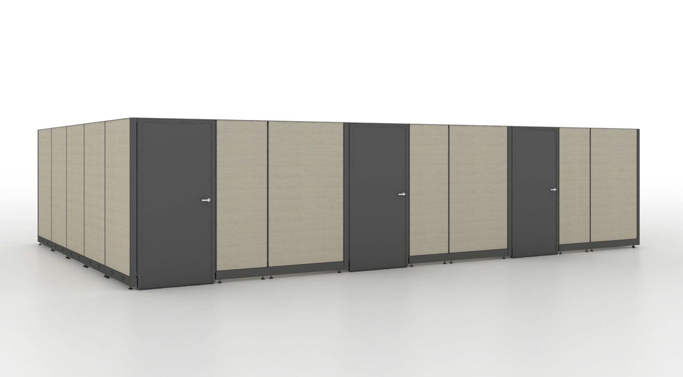 Friant Novo Office Cubicles With Doors 20x10 7 High Smart Buy Office