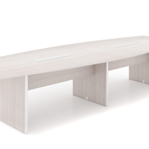 potenza 12' modern conference table blanc de gris