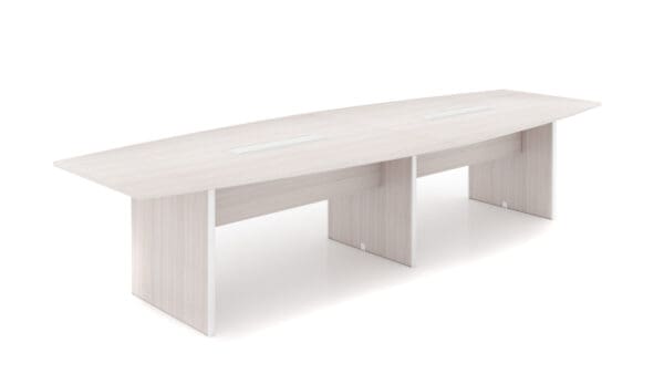 potenza 12' modern conference table blanc de gris