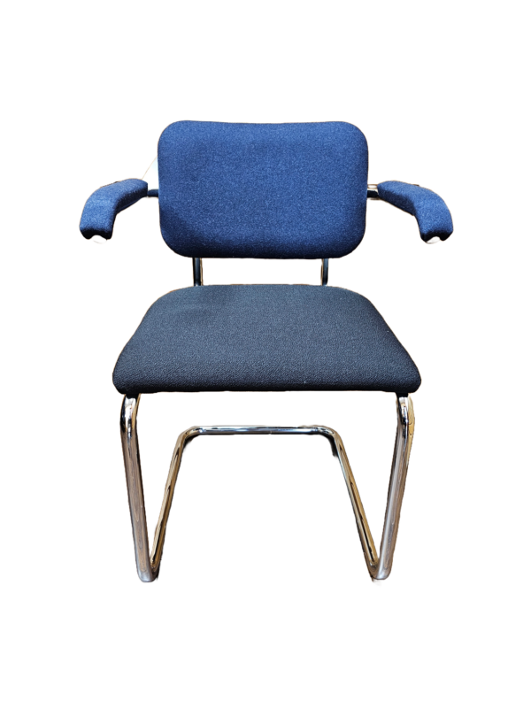 knoll cesca chair black and blue