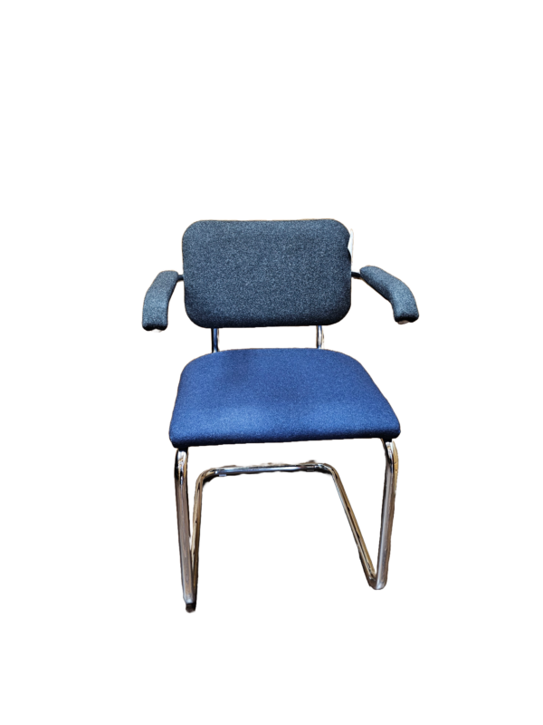 knoll cesca chair blue and gray 1