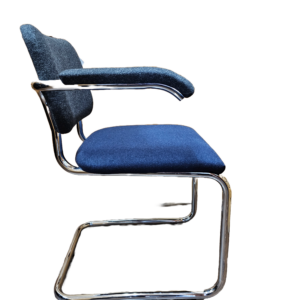 knoll cesca chair blue and gray 2