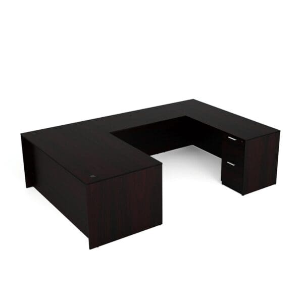 U Shaped Double Pedestal Desk 71X108 - Image 4